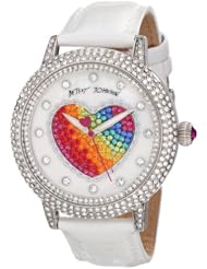 Betsey Johnson Womens BJ00278-05 Heart Graphic Dial Watch