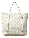Bottega Veneta Woven Cream Leather Medium Shopper's Tote 162937/V00A2/9541