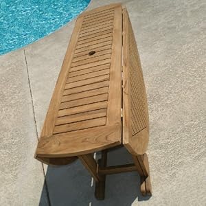 drop table dining patio teak