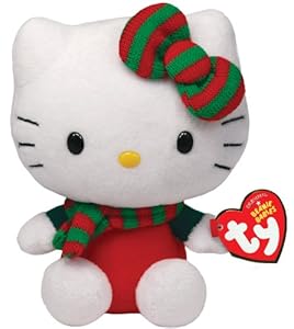 Amazon.com: Ty Beanie Babies Hello Kitty - Red Christmas