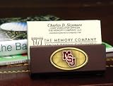 MISSISSIPPI STATE BULLDOGS Team Logo Medallion BUSINESS CARD HOLDER (3.5 Wide x 1.75 Tall)