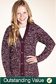 Deep V Neck Chunky Knit Cardigan