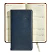 2012 Pocket Datebook Journal, Genuine Calfskin Leather, 6"