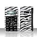 Black and White Zebra Animal Skin Design Snap-On Cover Hard Case Cell Phone Protector for LG enV2 VX9100 VX-9100