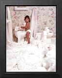 51qoS1jIO%2BL. SL160  Girl Toilet Paper Bathroom Lid Picture Framed Art Print
