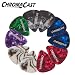 ChromaCast Pearl Celluloid Picks - Assorted Colors 10 Pack - Heavy