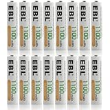 EBL NiMH 1100mAh AAA Rechargeable Batteries, 16 Pack