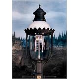 Gas Light America GL48 Cast Aluminum Natural Gas Light With Open Flame Burner On Post Mount