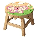 Wooden Stool - Butterfly