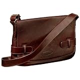 Maxwell Scott - Cartable pour femme en cuir marron de luxe (Messenger)