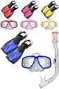 Joe's Squidz Mask Fins & Snorkel Set for Young Kids (age 3-teen)