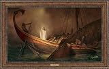 Peace be Still- Arnold Friberg Gallery Quality Framed Art Print Signed and Numbered- Giclee- Framed 32x50- Jesus Calming the Sea