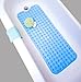 Tushies & Toes Divine Bath Mat, Extra Long, Blue