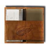 Detroit Red Wings NHL Leather Embossed Checkbook Cover