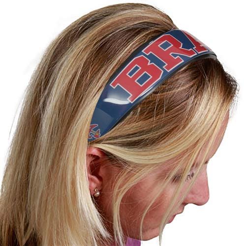 Atlanta Braves Ladies Navy Blue Large Domed Headband