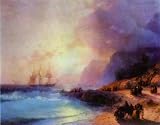 Aivazovsky, Ivan - On the Island of Crete. Hand Painted Reproduction Oil on canvas