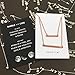 HONEYCAT Double Layered Bar Necklace in 18k Rose Gold Plate | Minimalist, Delicate Jewelry (RG)