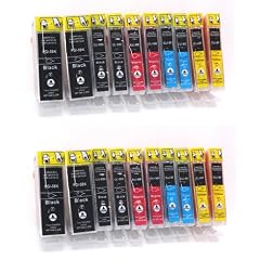 20 x XL Druckerpatronen mit CHIP & F�llstandanzeige kompatibel zu PGI-5BK CLI-8M CLI-8Y CLI-8C CLI-8BK, 4 x kompletter Satz Patronen f�r Canon