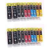 20x Compatible XL Cartouches d'encre avec PUCE & contr�le du niveau, pour Canon CLI-8 PGI-5, directement applicable - Canon PIXMA MP500 510 520 530 600 600R 610 800 800R 810 830 960 970 MX700 850 IP4200 5200 - Noir Cyan Jaune Magenta - 100% Qualit� - (Silvertrade �)par SilverTrade