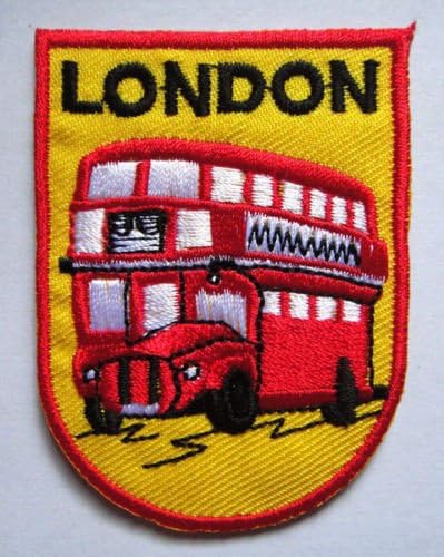 LONDON THE ROUTEMASTER DOUBLE-DECKER BUS Jacket t-shirt Patch Sew Iron on Embroidered