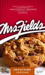 Mrs. Fields Peanut Butter Cookies, 9-Ounce Bag (Pack of 12)