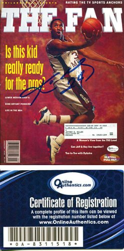 Kobe Bryant Autographed / Signed The Fan Magazine (OAI)