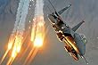 F-15E Strike Eagle (Launching Heat Decoys) Art Poster Print - 11x17