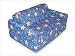 Elite Products 32-4200-810 - Children's Foam Sleeper Sofa - Starfish and Seahorses