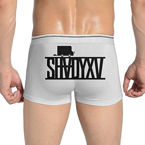 Men's Funny Car Popular Ultimate Comfort Soft Seamless Underwear White US Size XL