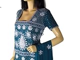 Bollywood Teal Lengha Lehenga Choli Cocktail Dress L
