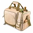 Picnic Time Malibu Insulated Shoulder Pack with Deluxe Picnic Service for 2, Botanica