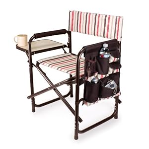 Picnic Time Portable Folding Sports Chair, Moka