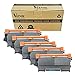 V4INK 5 Pack Compatible TN450 TN420 Toner Cartridge High Yied Use for Brother MFC-7240 MFC-7360N MFC-7365DN MFC-7460DN MFC-7860DW Series Printer (Black)