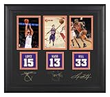 Phoenix Suns Framed Photographs - Facsimile Signatures, Jersey Back Replica Miniatures, Steve Nash, Grant Hill, Robin Lopez