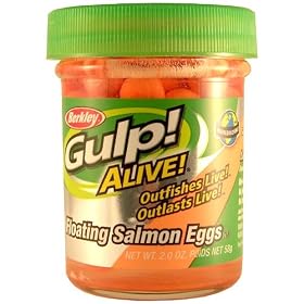 Click here to buy Gulp Alive Floating Salmon Eggs Fishing Bait.
