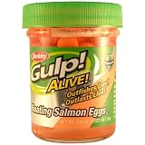 Gulp Alive Floating Salmon Eggs Fishing Bait (Fluorescent Orange)