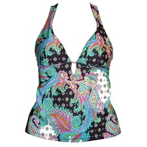 Buy ABS Paisley Patchwork Tankini Halter Top by A.B.S Allen Schwartz