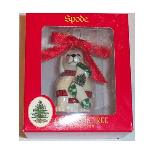 Spode Puppy Christmas Tree Ornament