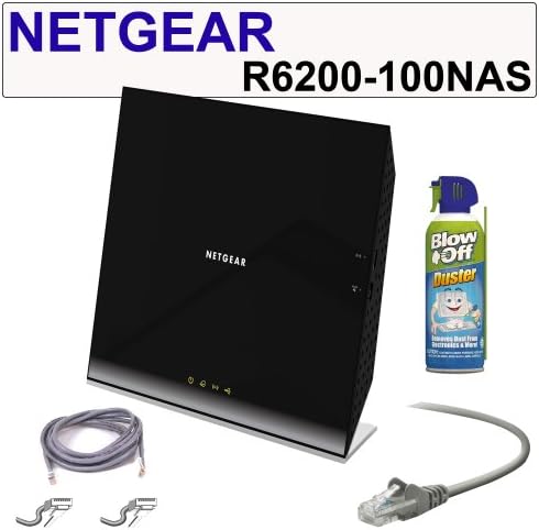 NETGEAR WiFi Router: 802.11 AC Dual Band Gigabit Router + Belkin 14-foot RJ45 CAT5E Snagless Networking Cable + Accessory Kit