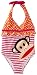 Paul Frank Baby-girls Infant Twin Print One Piece Swimwear, Berry Bug, 12 Months