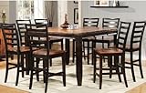 Abaco 9-Pc Counter Height Dining Table Set by Steve Silver