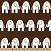 54'' Wide Premier Prints Ele Village Brown/White Fabric By The Yard