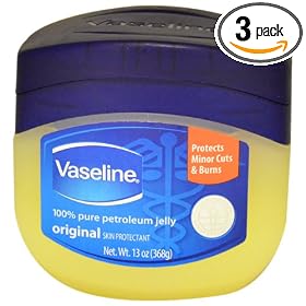 Vaseline 100% Pure Petroleum Jelly, 13-Ounce Jars (Pack of 3)