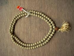 Cats Eye Color Crystal Japa Mala Sphatik for (Ketu) 108+1 Rudraksha Beads Yoga Meditation Mala