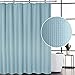 CAROMIO Blue Shower Curtain, Modern Waffle Weave Polyester Fabric Shower Curtain for Bathroom with Metal Grommets Top Washable, Blue, 72x72 Inch