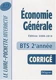 Economie g�n�rale BTS Tertiaires 2e ann�e : Corrig�