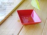 ヴィノロッソ　9.5cmスクエアボール　Vino rosso　赤