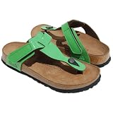 Birkenstock Flores Green Patent by Birkenstock