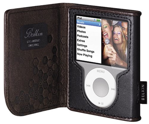 Belkin Leather Folio Case for iPod nano 3G (Black)