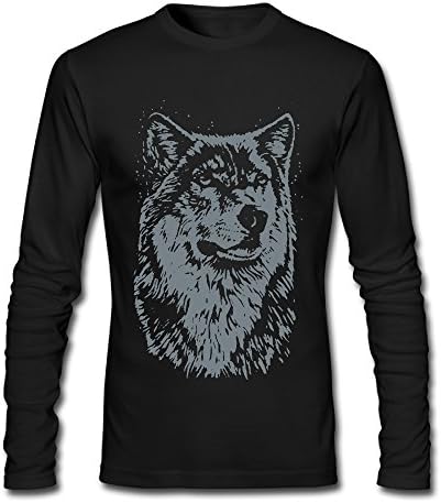 Wolf Store569 Adult Long Sleeve Casual Wolf T Shirt Magical Brand New